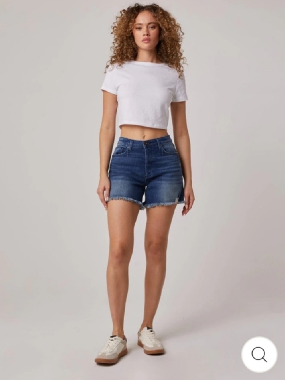 NWT Edyson Delon High-Rise Jean Shorts in Dark Blue